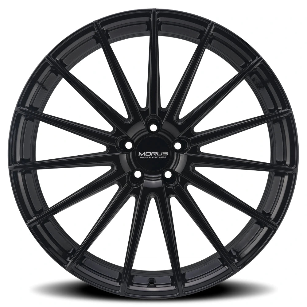 Morus Kraft 22x11.5 +38 5x112mm 66.56mm Gloss Black - Morus MKRA-GB512221538