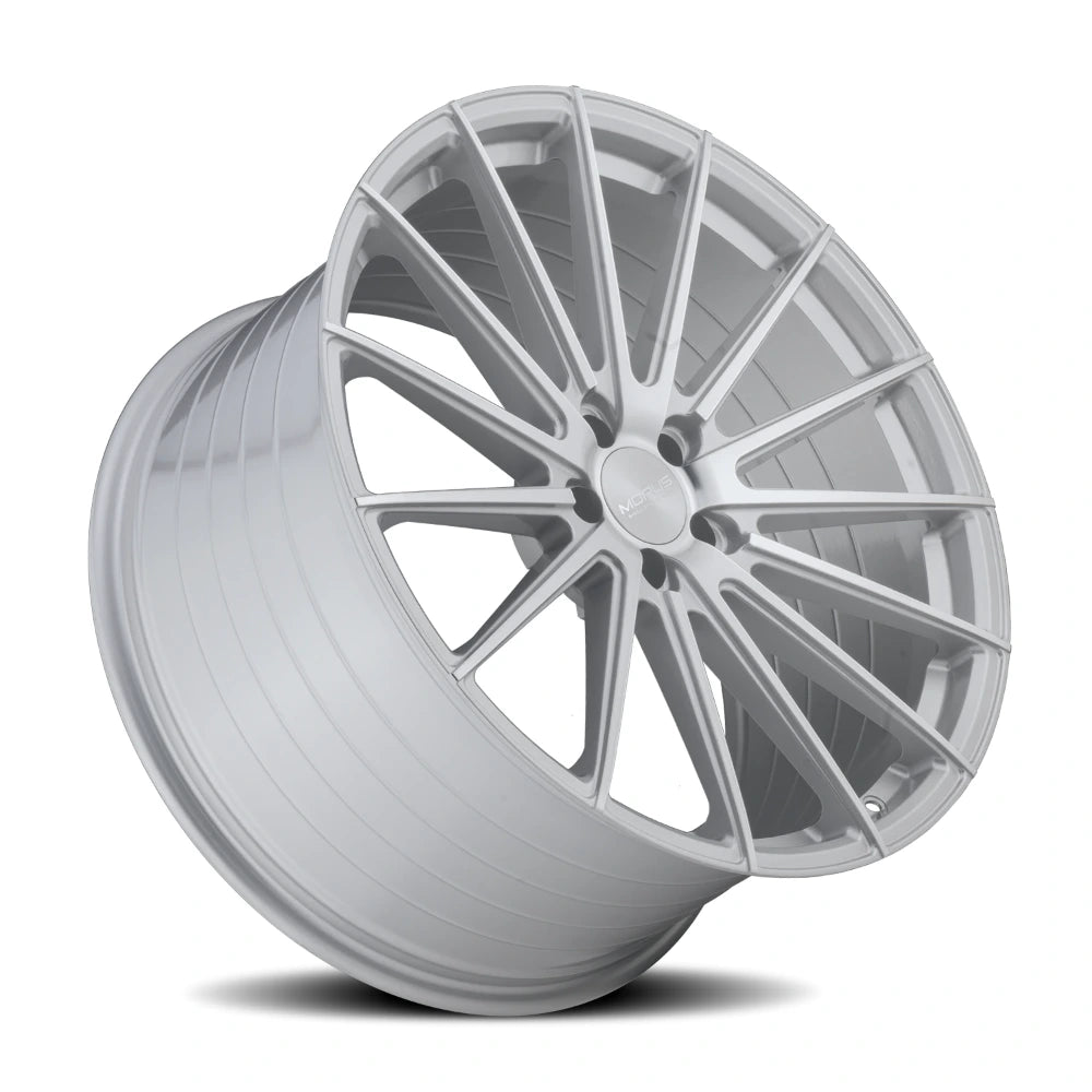 Morus Kraft 19x9.5 +45 5x112mm 66.56mm Silver Machined Spoke Faces - Morus MKRA-GSM512199545