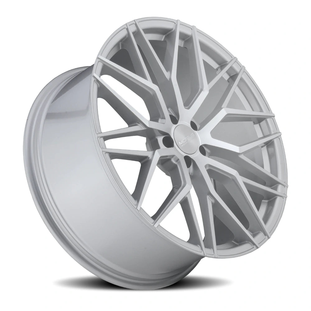 Morus Stern 22x10.5 +34 5x112mm 66.56mm Silver Machined Spoke Faces - Morus MSTR-GSM512220534