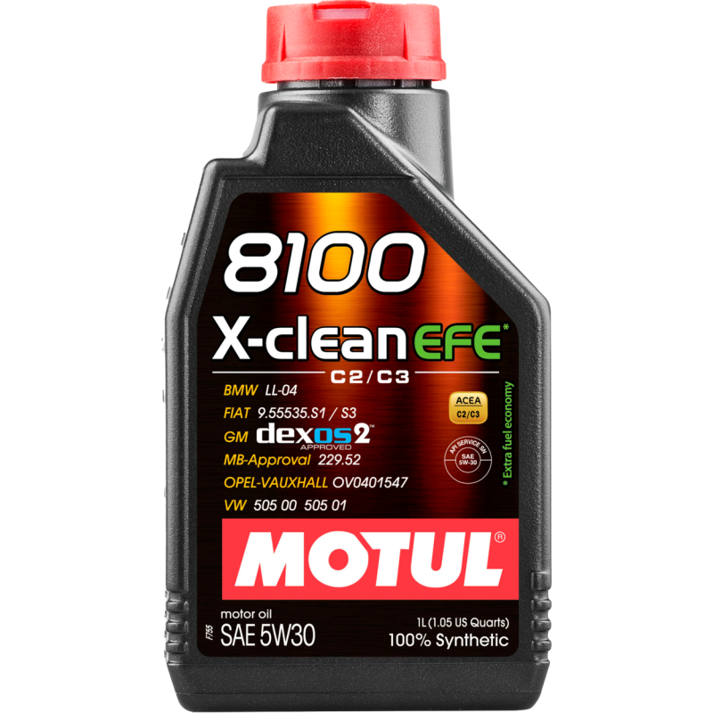Motul 111367 8100 X-clean EFE 5W-30 engine oil container