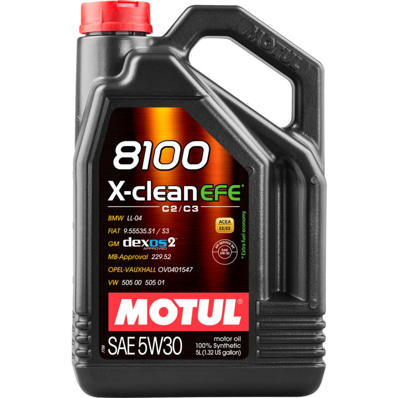 Motul 111378 8100 X-clean EFE 5W-30 container