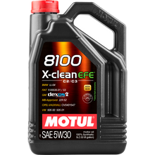 Load image into Gallery viewer, Motul 111378 8100 X-clean EFE 5W-30 container