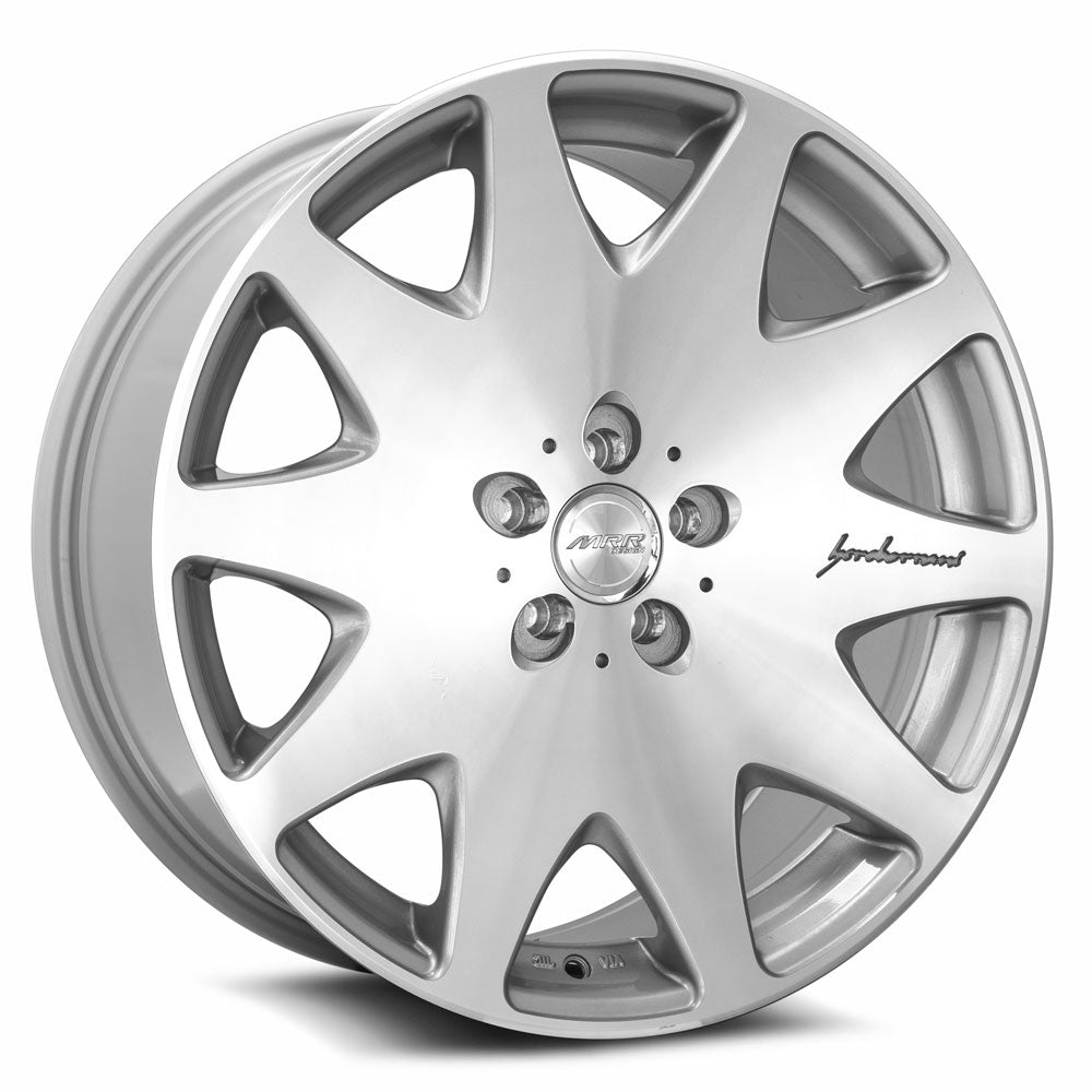 MRR HR3 19x8.5 32 5x112mm 66.6mm Silver Machined Face - MRR Wheels HR03198551232S