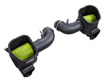 Load image into Gallery viewer, Mustang Dark Horse AWE S-FLO carbon intake kit with sealed air boxes and washable dry filters