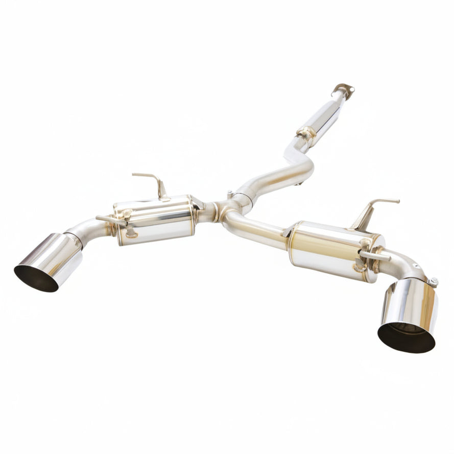 MXP MXCRFT86 Comp RS Cat-Back Exhaust with Polished Tips for BRZ and Toyota 86, product view 1
