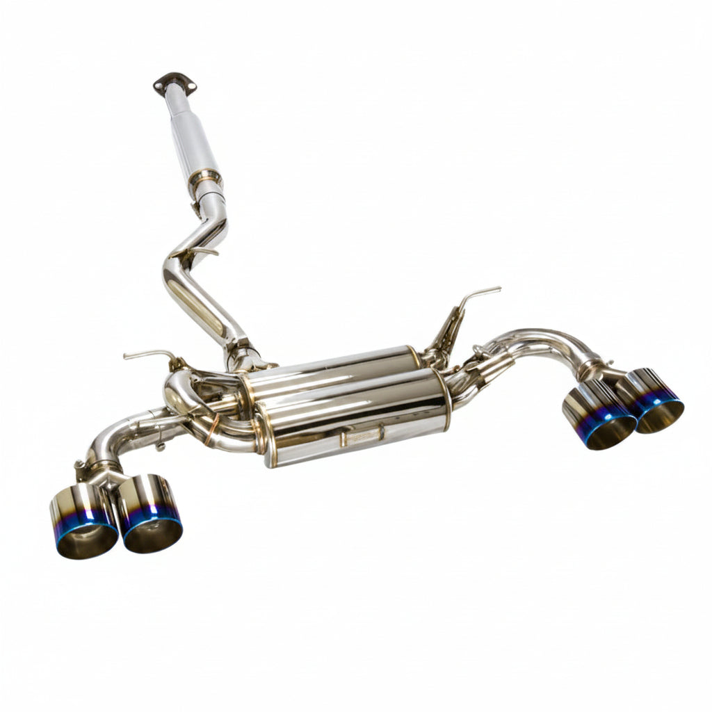 MXP MXSPFT86TRD SP T304 Quad-Tip Cat-Back Exhaust for Toyota 86 TRD and Subaru BRZ, product view 1