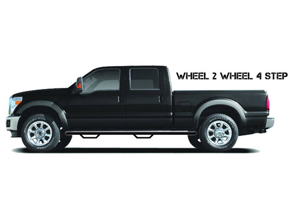 N-Fab Nerf Step 00-09 Ford Excursion SUV 4 Door - Tex. Black - W2W - 3in - Black Ops Auto Works
