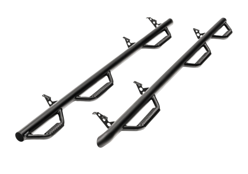 N-Fab Nerf Step 01-06 Chevy-GMC 2500/3500 Crew Cab 6.5ft Bed - Tex. Black - Bed Access - 3in - Black Ops Auto Works