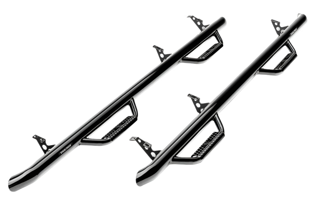 N-Fab Nerf Step 02-08 Dodge Ram 1500/2500/3500 Quad Cab 4 Door - Gloss Black - Cab Length - 3in - Black Ops Auto Works