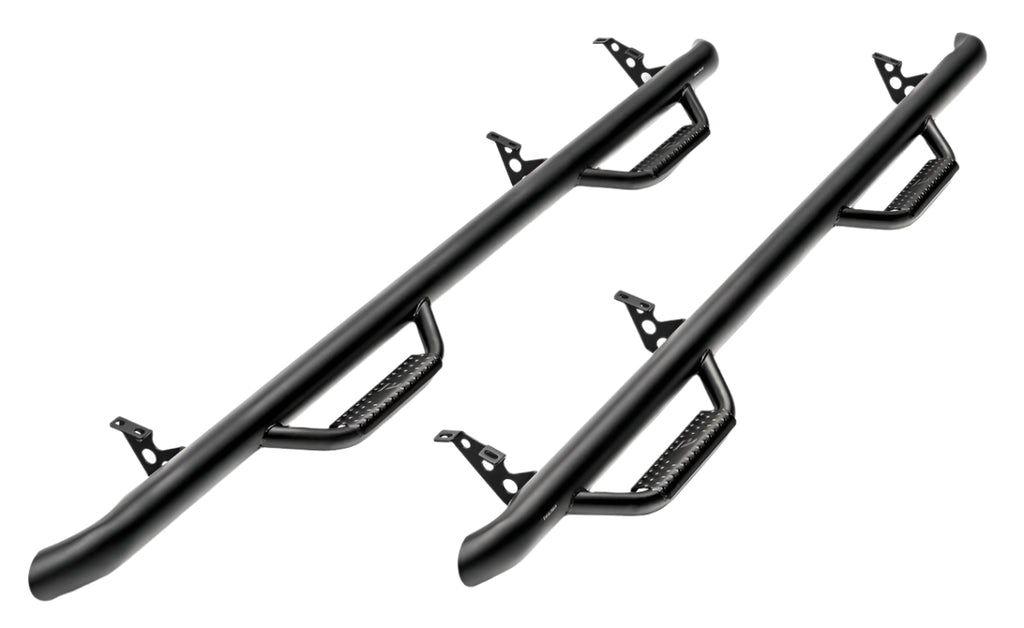 N-Fab Nerf Step 05-14 Nissan Frontier Ext. Cab 4.5ft Bed - Tex. Black - Cab Length - 2in - Black Ops Auto Works