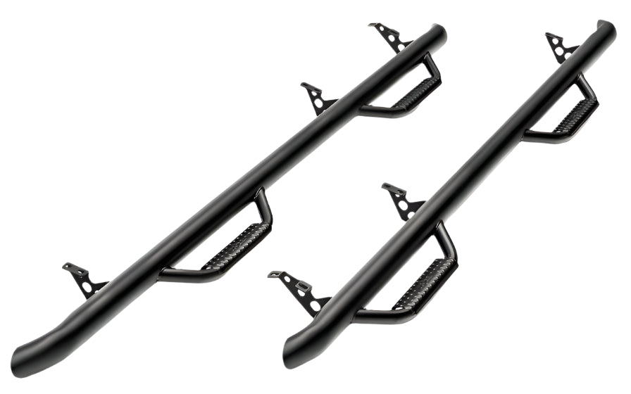 N-Fab Nerf Step 05-15 Toyota Tacoma Double Cab 5ft Bed - Tex. Black - W2W - 2in - Black Ops Auto Works