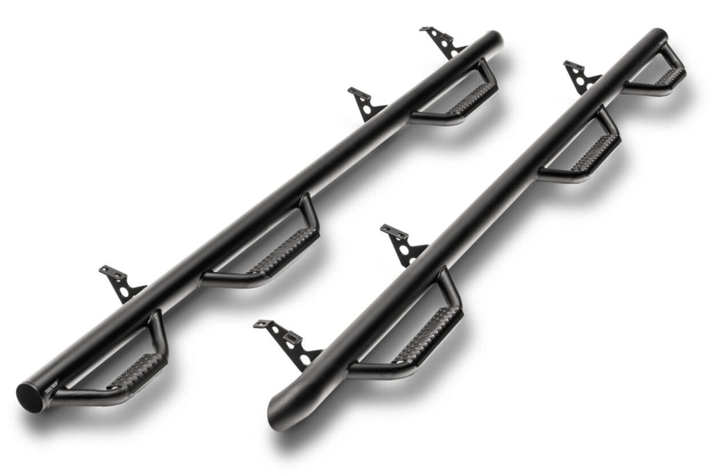N-Fab Nerf Step 10-17 Dodge Ram 1500 Crew Cab 6.4ft Bed - Tex. Black - Bed Access - 3in - Black Ops Auto Works