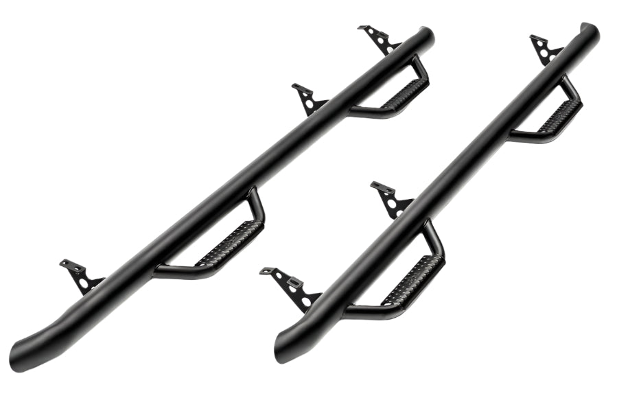 N-Fab Nerf Step 14-17 Chevy-GMC 1500 Crew Cab 5.7ft Bed - Tex. Black - W2W - 3in - Black Ops Auto Works