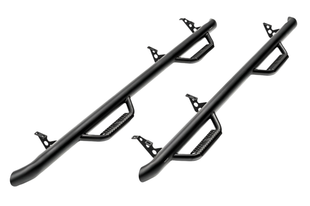 N-Fab Nerf Step 14-17 Chevy-GMC 1500 Crew Cab - Tex. Black - Cab Length - 3in - Black Ops Auto Works