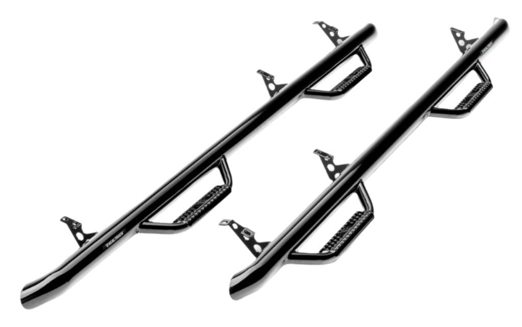 N-Fab Nerf Step 15-17 GMC - Chevy Canyon/Colorado Crew Cab 5ft Bed - Gloss Black - W2W - 3in - Black Ops Auto Works