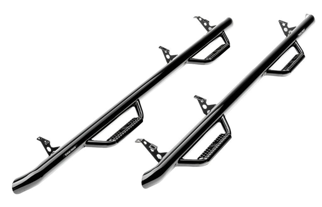N-Fab Nerf Step 15.5-17 Dodge Ram 1500 Crew Cab - Gloss Black - Cab Length - 3in - Black Ops Auto Works