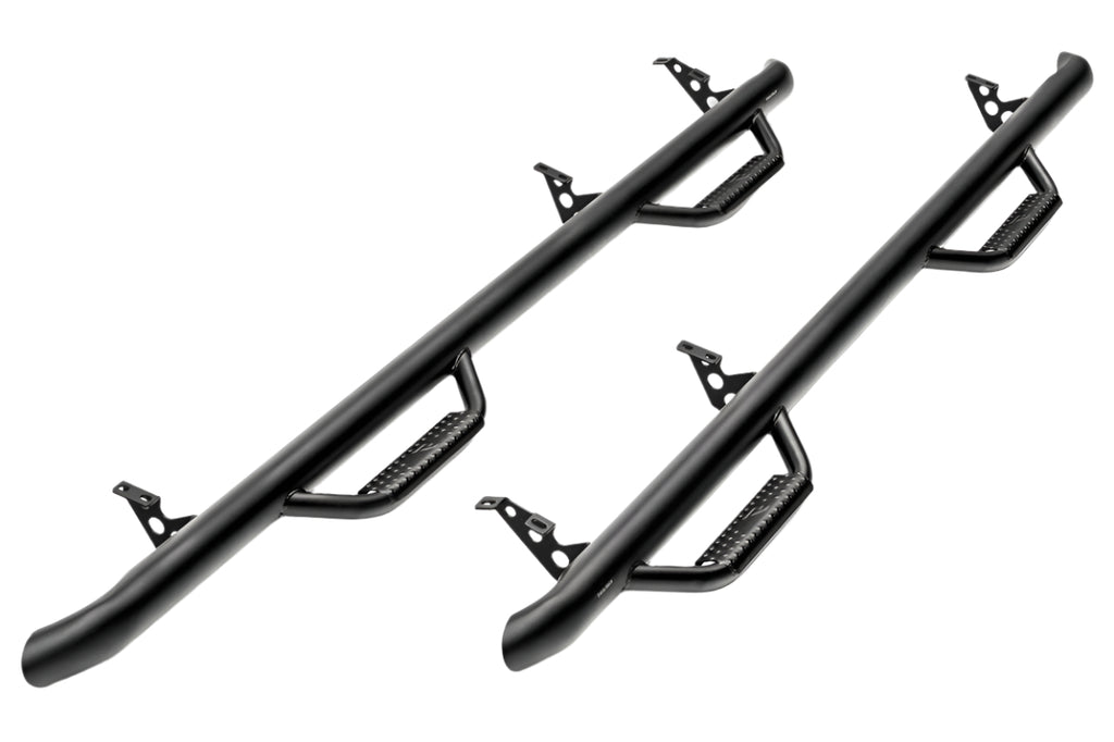 N-Fab Nerf Step 15.5-17 Dodge Ram 1500 Crew Cab - Tex. Black - Cab Length - 3in - Black Ops Auto Works