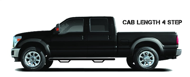 N-Fab Nerf Step 16-17 Nissan Titan/Titan XD Crew Cab - Tex. Black - Cab Length - 3in - Black Ops Auto Works