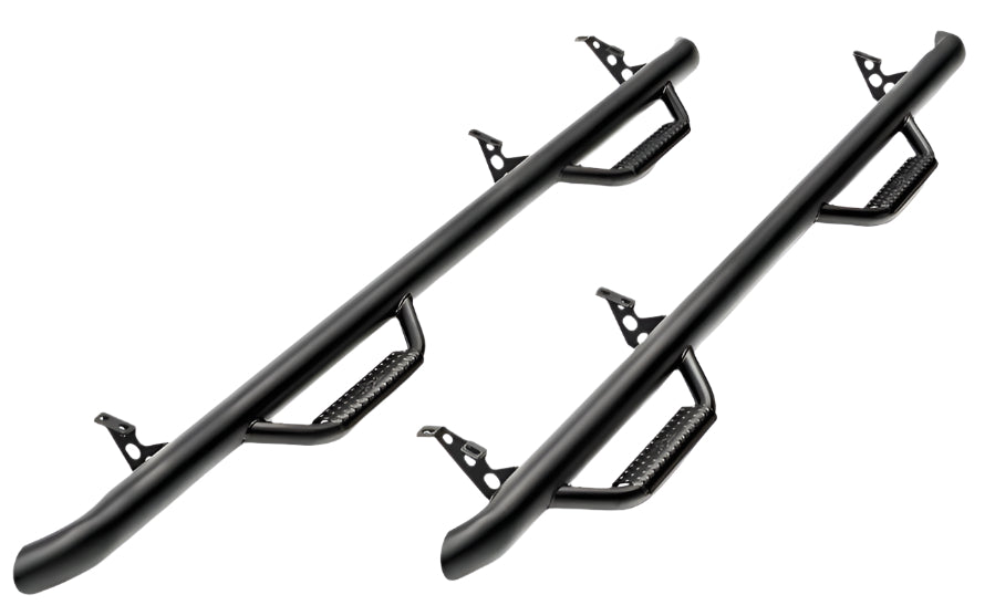 N-Fab Nerf Step 16-17 Toyota Tacoma Double Cab 6ft Bed - Tex. Black - W2W - 3in - Black Ops Auto Works