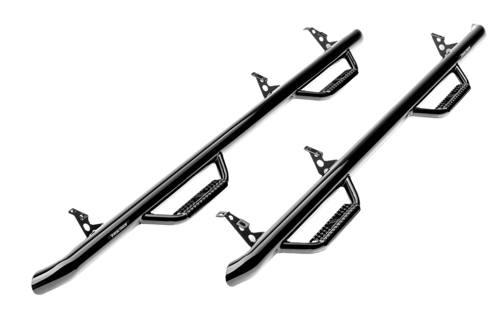 N-Fab Nerf Step 16-17 Toyota Tacoma Double Cab - Gloss Black - Cab Length - 2in - Black Ops Auto Works