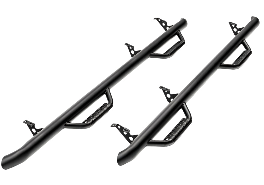 N-Fab Nerf Step 2019 Dodge Ram 1500 Crew Cab 5.7ft Bed - Tex. Black - Cab Length - 3in - Black Ops Auto Works