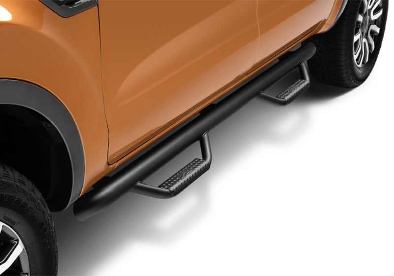 N-Fab Nerf Step 2019 Ford Ranger Crew Cab - Tex. Black - Cab Length - 3in - Black Ops Auto Works