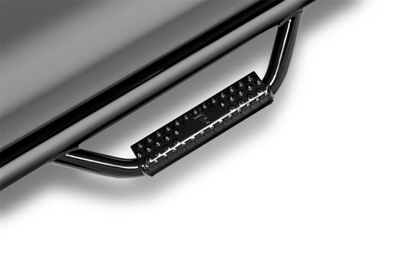 N-Fab nerf step, close-up of step pad texture and tube end cap