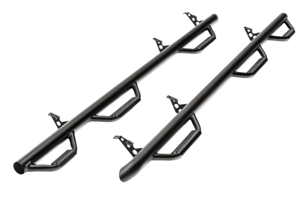 N-Fab Nerf Step 99-16 Ford F-250/350 Super Duty Crew Cab 6.75ft Bed - Tex. Black - Bed Access - 3in - Black Ops Auto Works