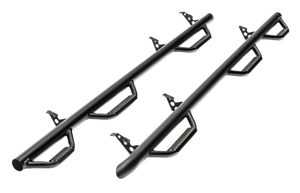 N-Fab Nerf Step 99-16 Ford F-250/350 Super Duty Crew Cab 8ft Bed - Tex. Black - Bed Access - 3in - Black Ops Auto Works