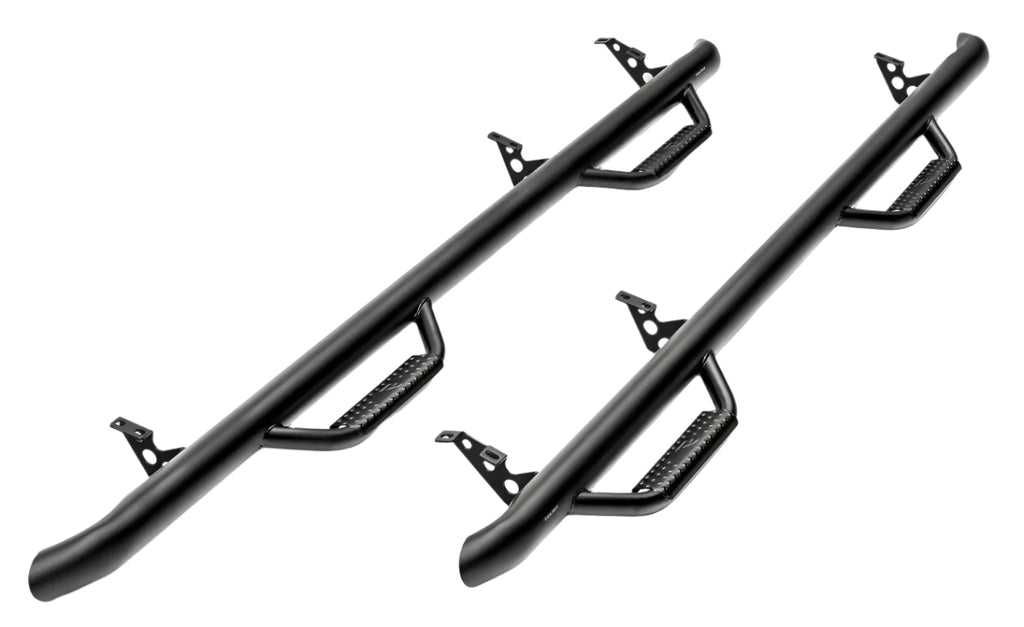 N-Fab Nerf Step 99-16 Ford F-250/350 Super Duty Crew Cab - Tex. Black - Cab Length - 3in - Black Ops Auto Works