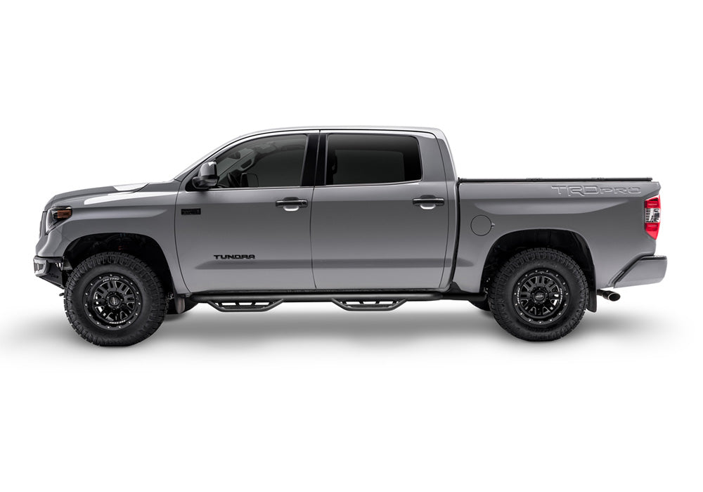 N-Fab Podium LG 15-18 GMC/Chevy Canyon/Colorado Crew Cab SRW - Tex. Black - Cab Length - 3in - Black Ops Auto Works