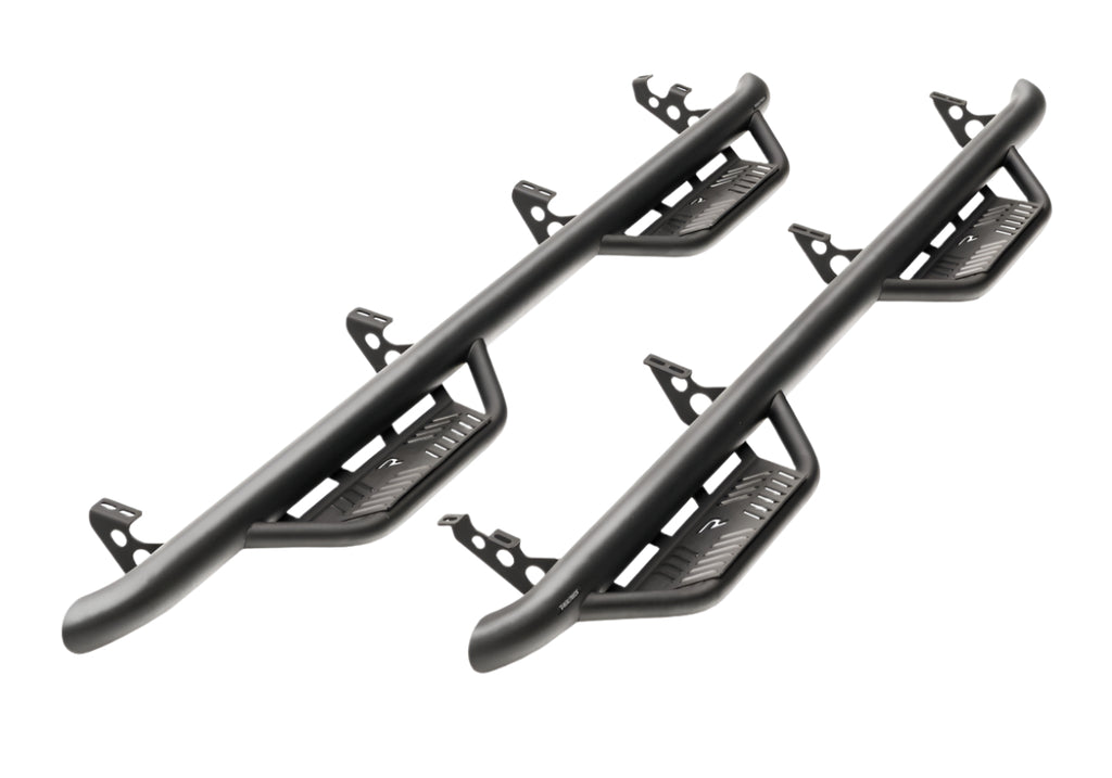 N-Fab Podium LG 2019 Chevy/GMC 1500 Crew Cab - Cab Length - Tex. Black - 3in - Black Ops Auto Works