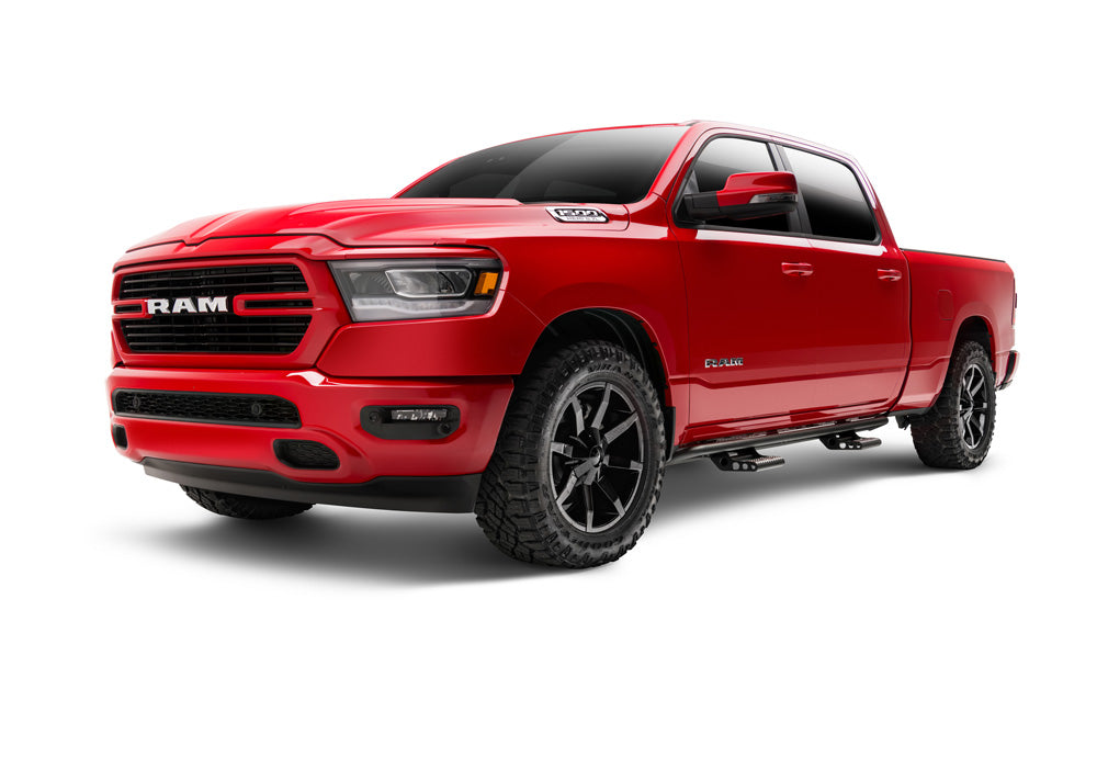 N-Fab RKR Step System 2019 Dodge Ram 1500 Crew Cab All Beds - Tex. Black - Cab Length - 1.75in - Black Ops Auto Works