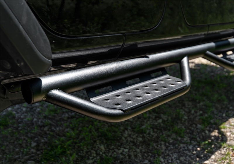 N-Fab RS Nerf Step 18-19 Jeep Wrangler JL 4DR - Full Length - Tex. Black - Black Ops Auto Works