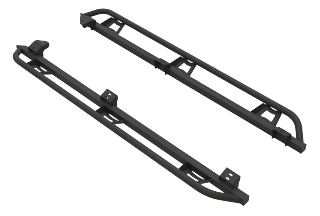 N-Fab Trail Slider Steps 16-20 Toyota Tacoma Crew Cab All Beds - SRW - Textured Black - Black Ops Auto Works