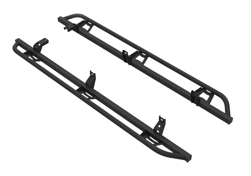 N-Fab Trail Slider Steps 19-20 Ford Ranger Crew Cab All Beds - SRW - Textured Black - Black Ops Auto Works