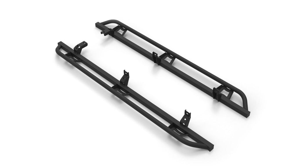 N-Fab Trail Slider Steps 2021 Ford Bronco 4 Door - Textured Black - Black Ops Auto Works