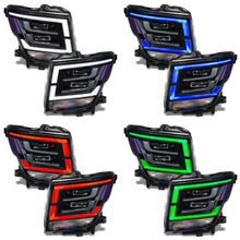 Load image into Gallery viewer, RGB Halo Kits Nissan Titan Multicolor RGBW DRL Boards (2021-2022)