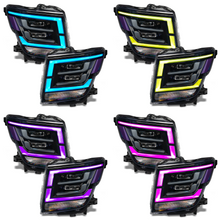 Load image into Gallery viewer, RGB Halo Kits Nissan Titan Multicolor RGBW DRL Boards (2021-2022)