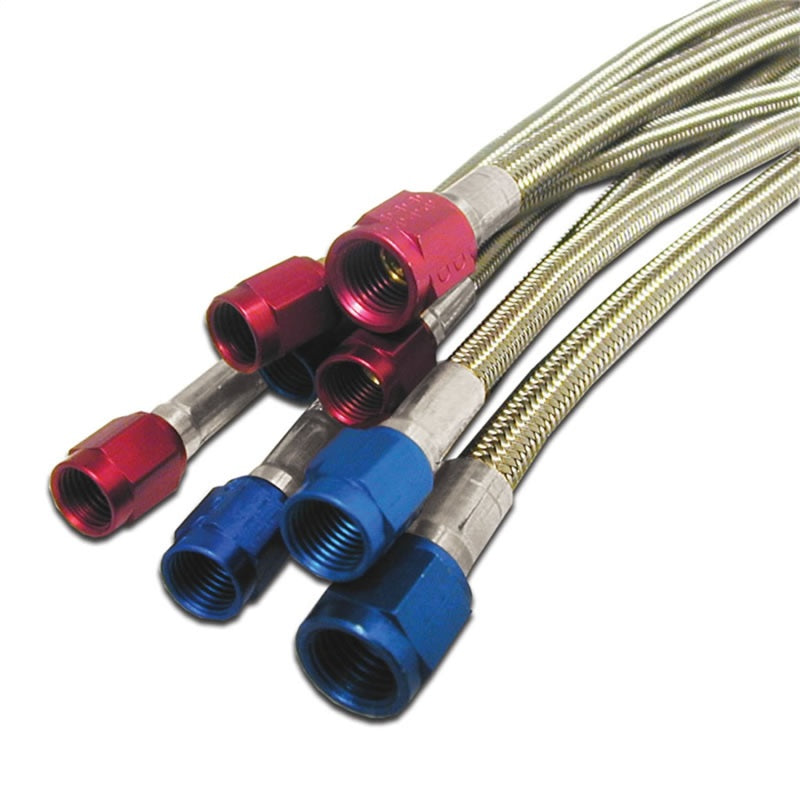 Nitrous Express 3AN 20in SS Braided Hose - Black, product view 1