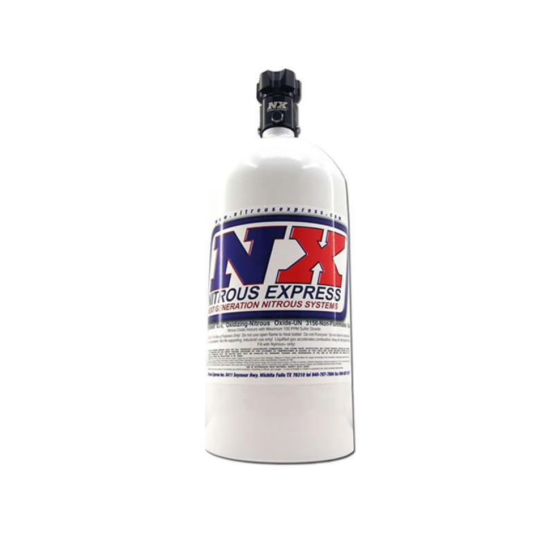 Nitrous Express 5lb Bottle w/Lightning 500 Valve (5.25 Dia x 17.64 Tall), product view 1