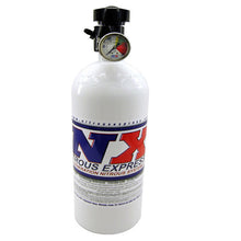 Load image into Gallery viewer, Nitrous Express 10lb Bottle w/Lightning 500 Valve (6.89 Dia x 20.19 Tall) w/Gauge, product view 2