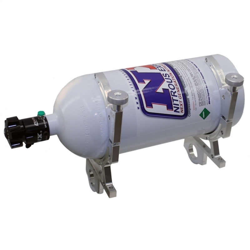 Nitrous Express Billet Bracket for 10 Or 15lb N2O Bottle Incl 1-5/8in Bar Mounts, product view 1