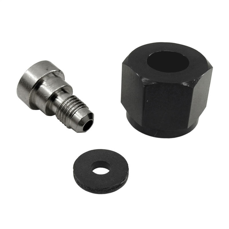 Nitrous Express 4AN Bottle Nipple and Nut for CO2 Valve (Incl Gasket), product view 1