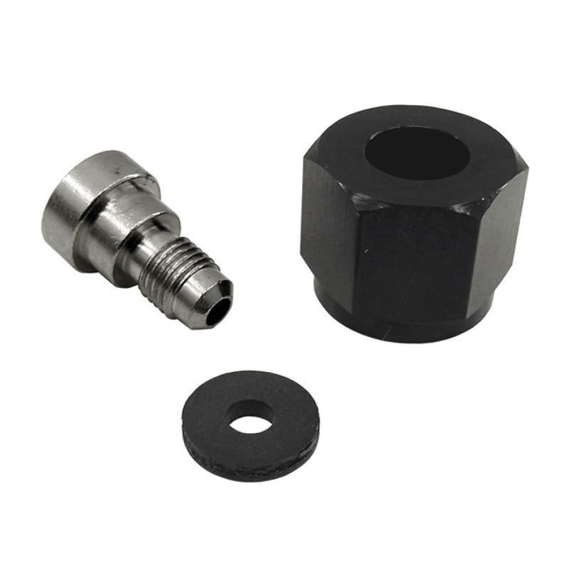 Nitrous Express 4AN Bottle Nipple and Nut for CO2 Valve (Incl Gasket), product view 3