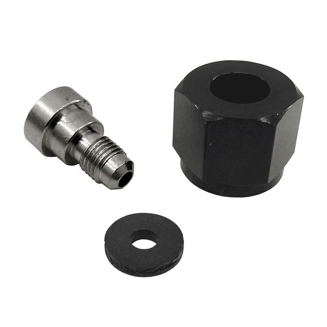 Nitrous Express 4AN Bottle Nipple and Nut for CO2 Valve (Incl Gasket), product view 5