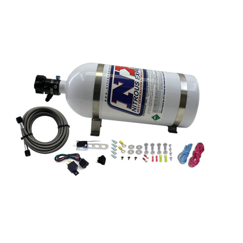 Nitrous Express 8 Cyl Nozzle System Complete (Incl 10lb Bottle Brackets Feedline & Elec), product view 1