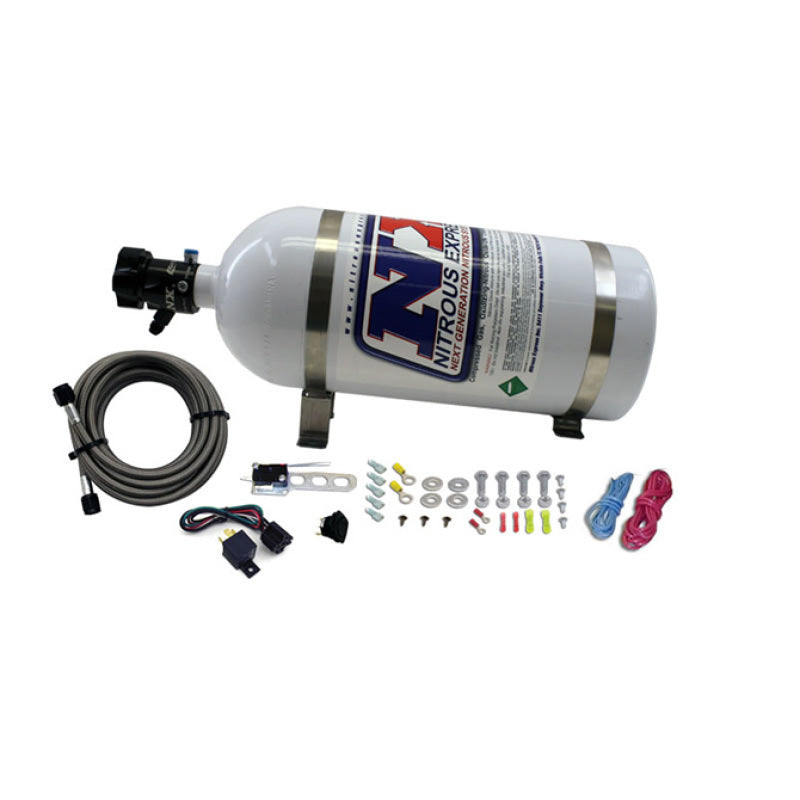 Nitrous Express 8 Cyl Nozzle System Complete (Incl 10lb Bottle Brackets Feedline & Elec), product view 2