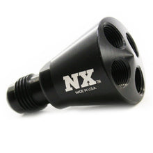 Load image into Gallery viewer, Nitrous Express 4 Port Showerhead Distribution Block w/-6 Male - Black, product view 2