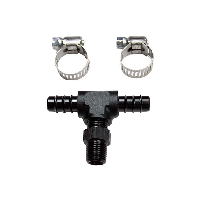 Nitrous Express 1/8NPT x 1/4 Hose Barb Tee, product view 5
